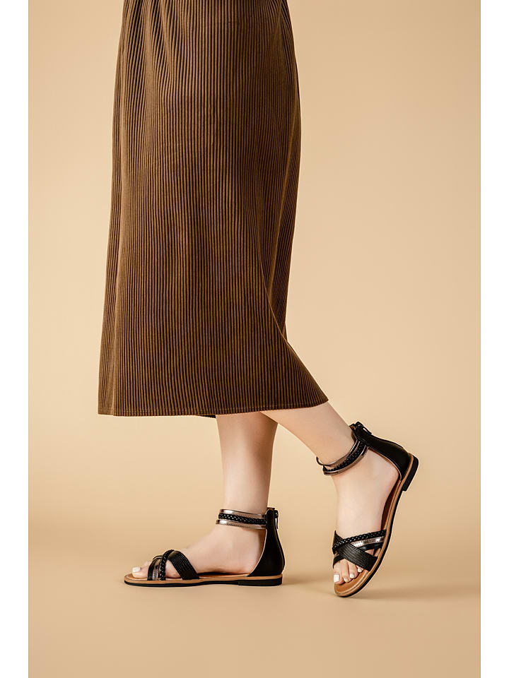 Foreverfolie Sandalen in Schwarz günstig kaufen