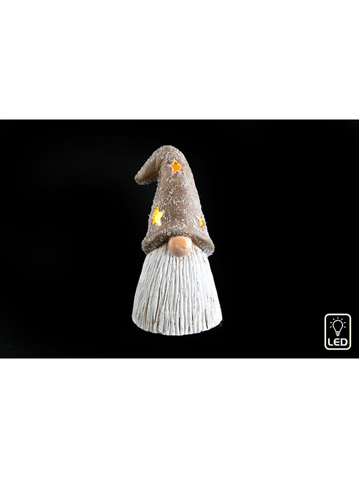 SiL Interiors LED-Dekoleuchte ''Santa'' in Weiß/ Hellbraun - (B)11 x (H)19,5 x (T)10 cm günstig kaufen onesize