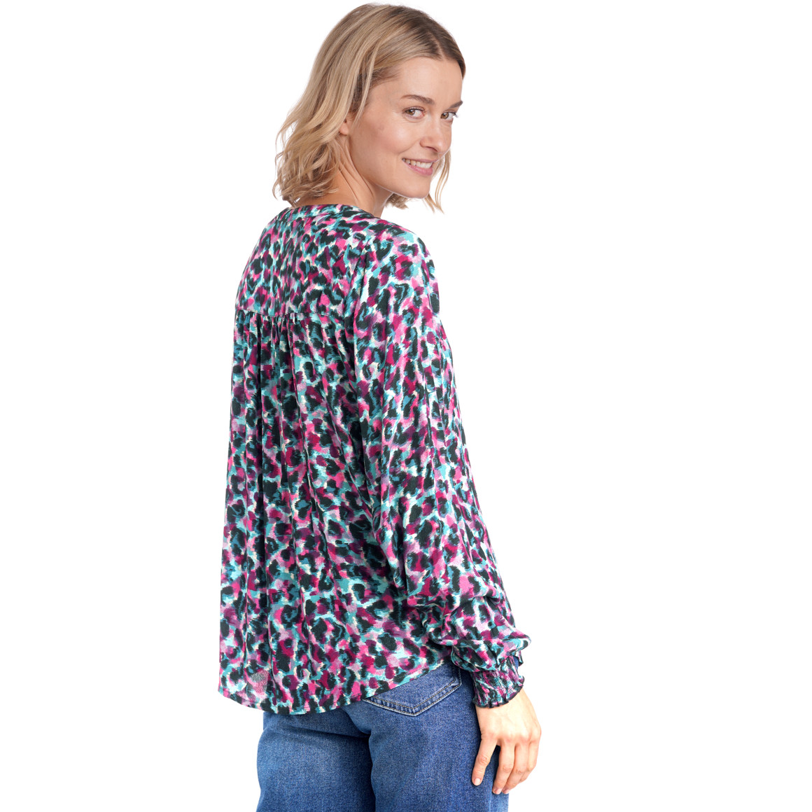 Damen Bluse mit Allover-Muster