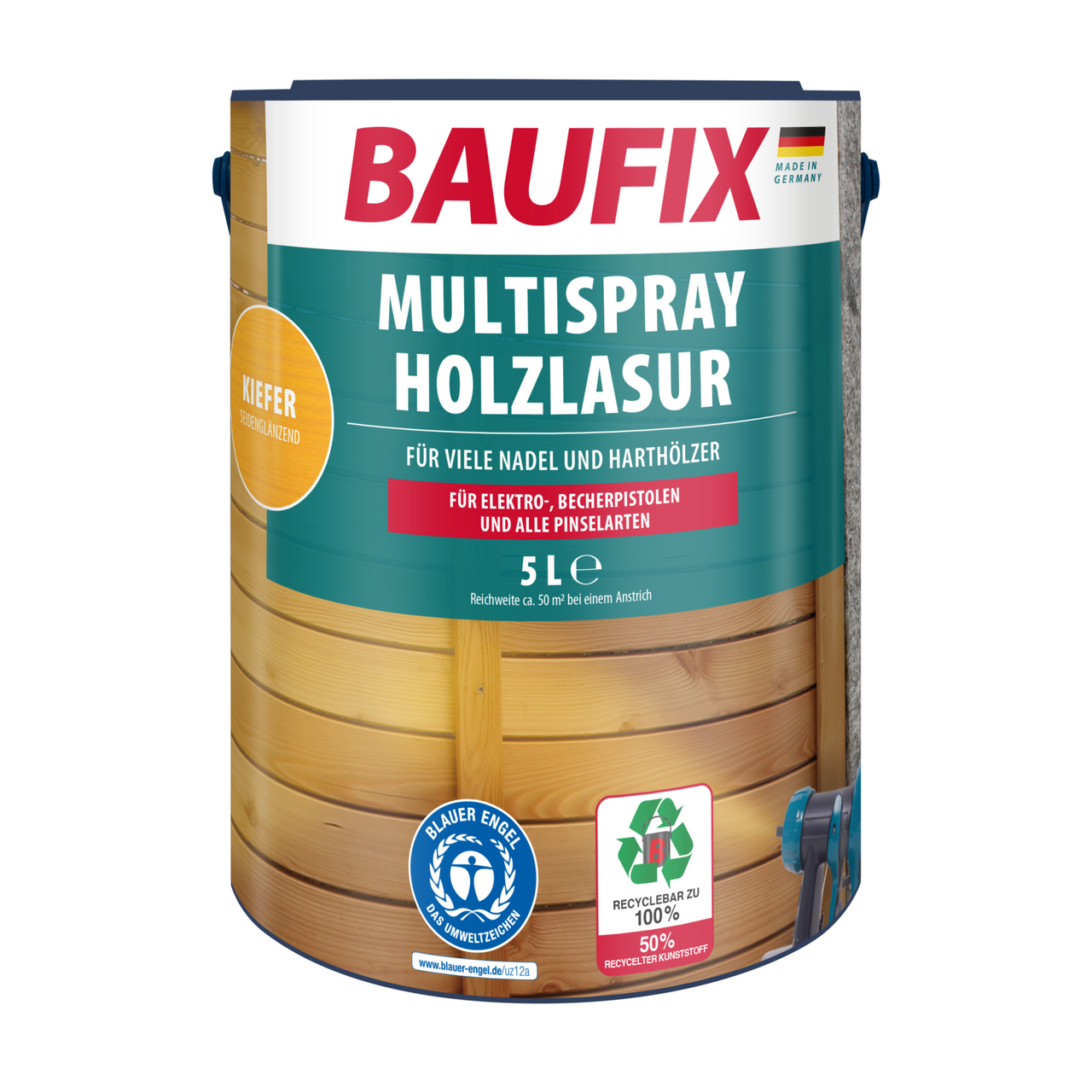 Baufix Multispray-Holzlasur kiefer