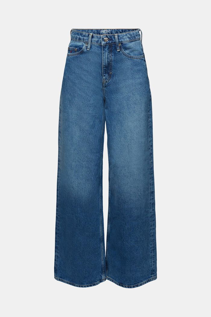 Jeans mit hohem Bund und geradem Bein