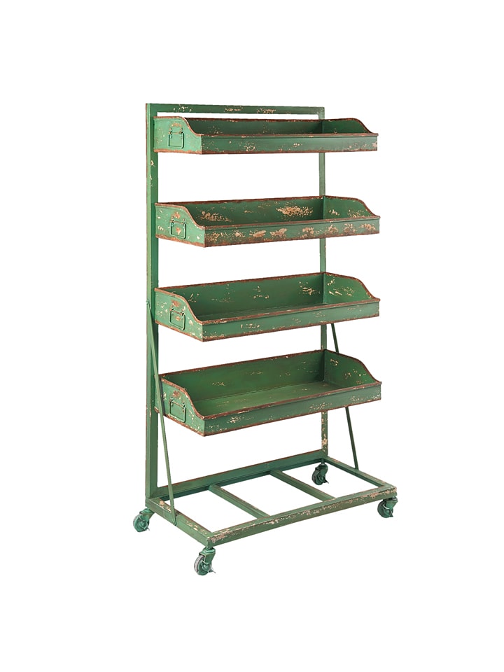 Clayre & Eef Regal in Grün - (B)71 x (H)133 x (T)40 cm günstig kaufen onesize