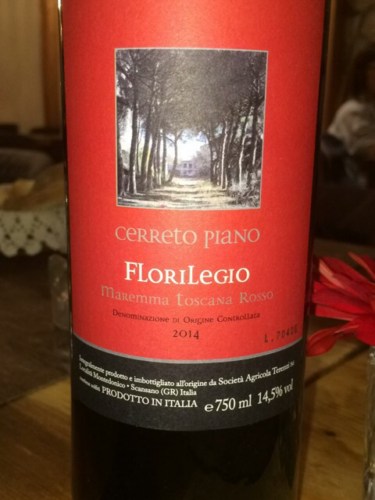 Cerreto PianoFlorilegio Maremma Toscana Rosso 2021