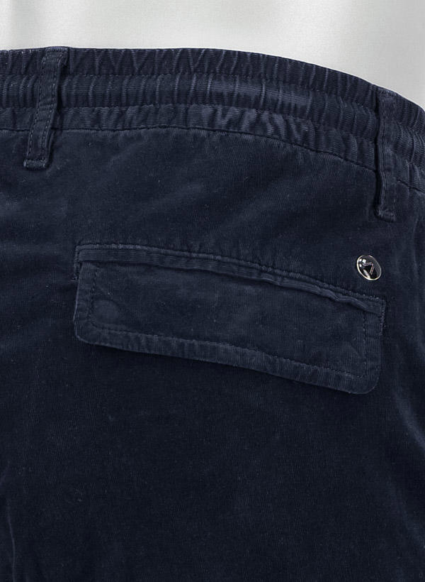 Alberto, Cargohose John, Slim Fit, Cord, navy