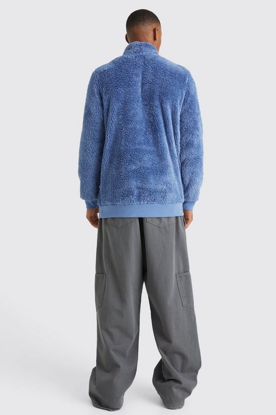 Official Borg-Sweatshirt mit 1/4 Reißverschluss