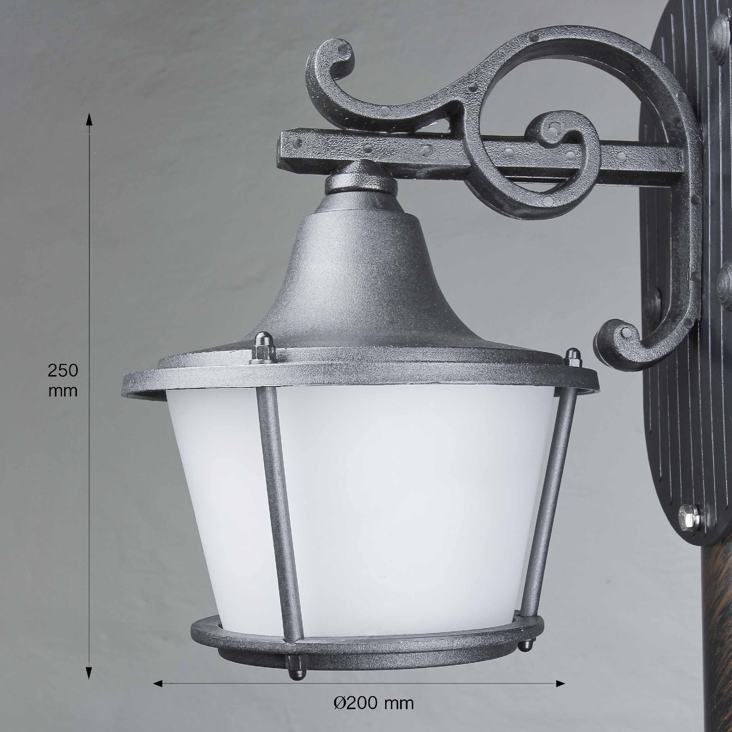 Licht-Erlebnisse Außen-Stehlampe OTHONOI, ohne Leuchtmittel, Standleuchte Außen Schwarz 2-flmg H:122cm Rustikal Weg Terrasse