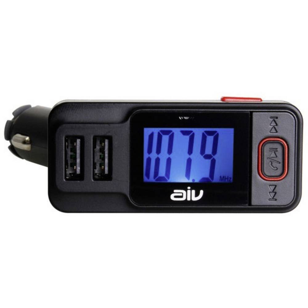 AIV FM Transmitter mit Bluetooth KFZ-Transmitter, inkl. Freisprechfunktion, mit Fernbedienung