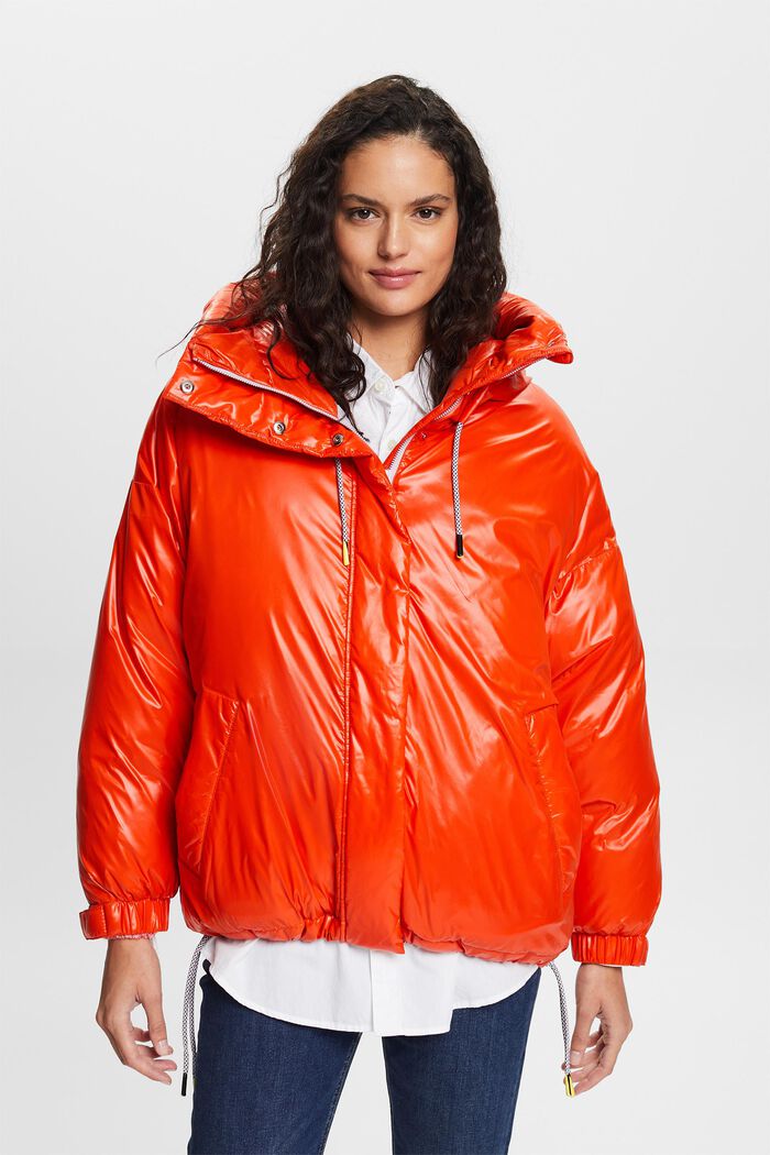 Steppjacke in Glanzoptik