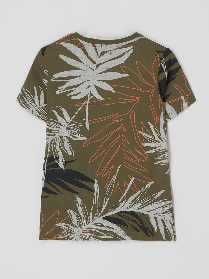 T-Shirt aus Baumwolle in khaki