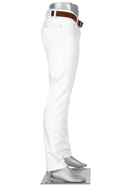 Alberto, Jeans, Regular Fit, Baumwolle T400® 8oz, weiß