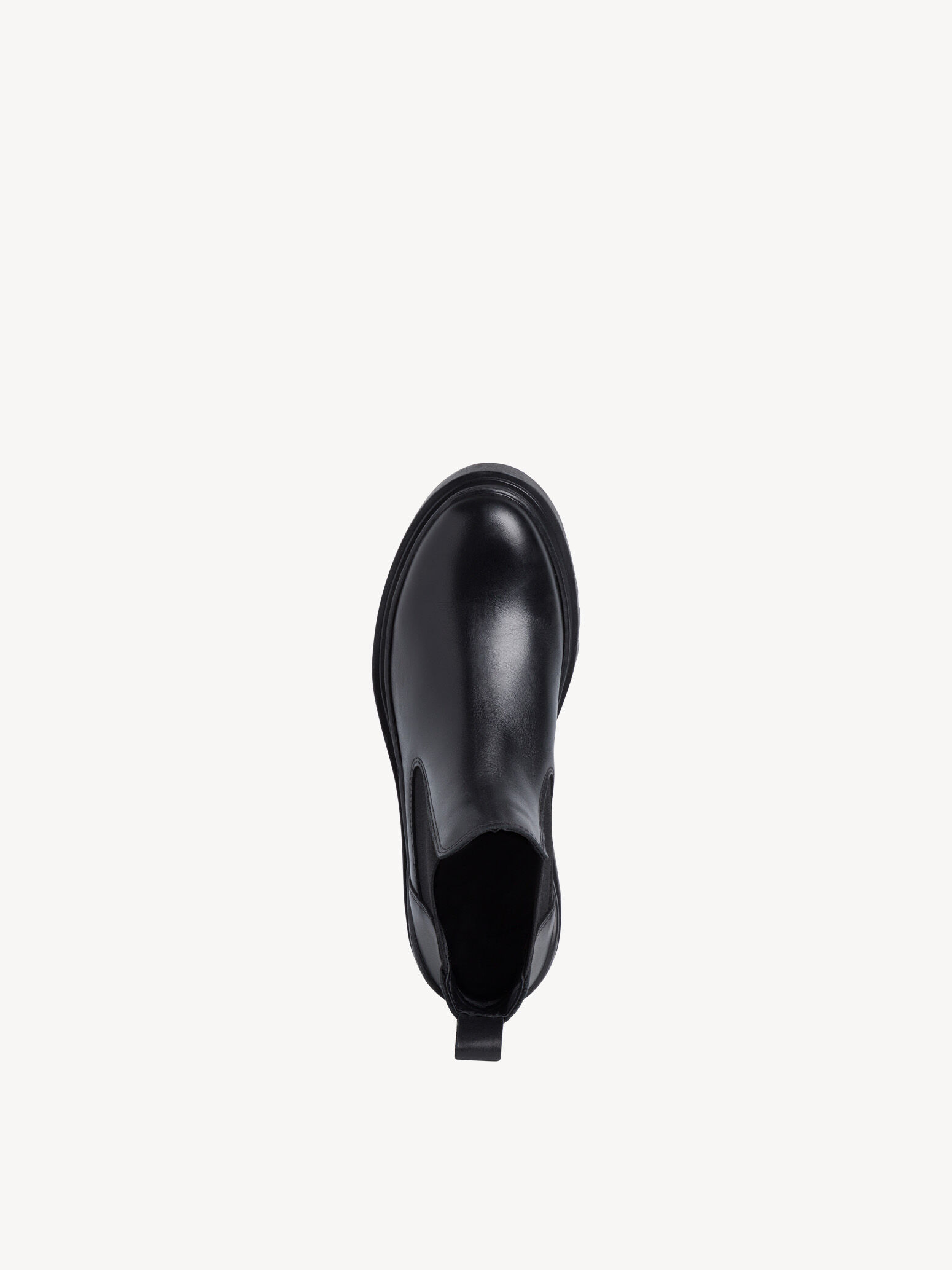Bottine Chelsea en cuir - noir