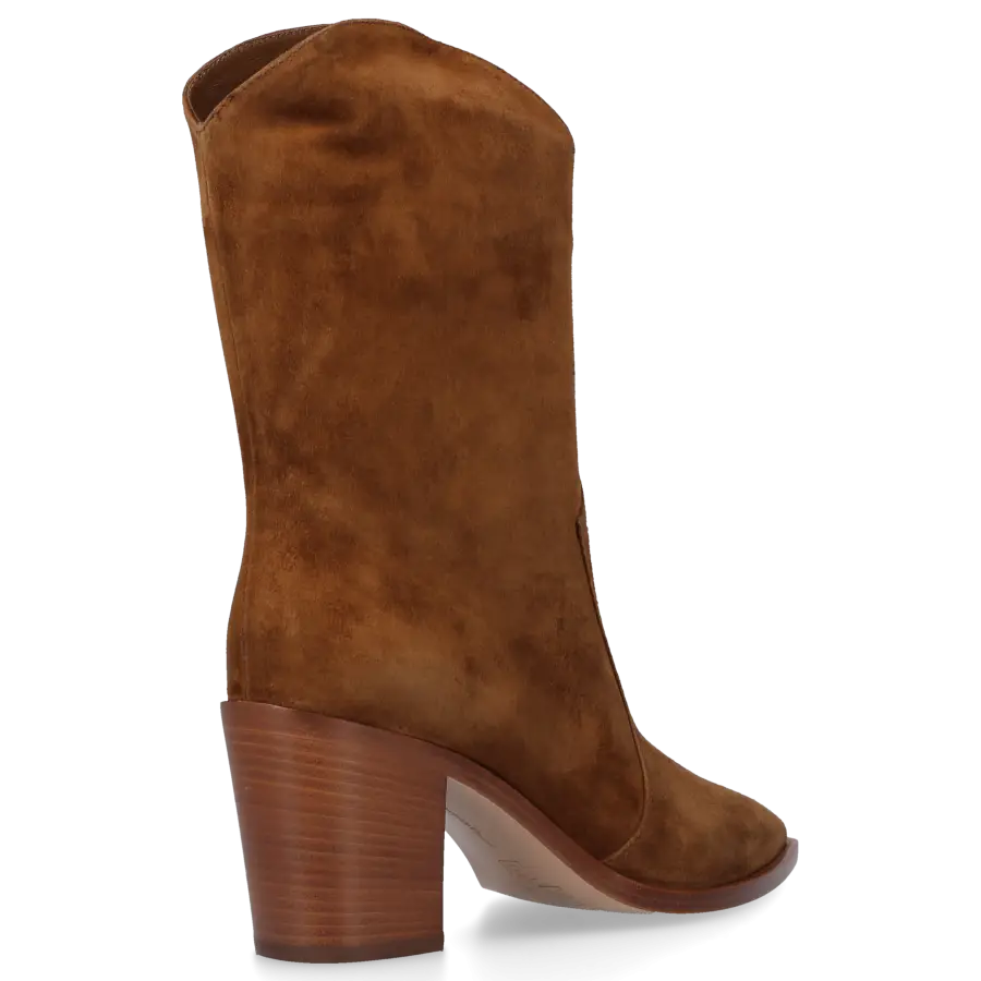 Gianvito Rossi - Stiefeletten DENVER Veloursleder - braun