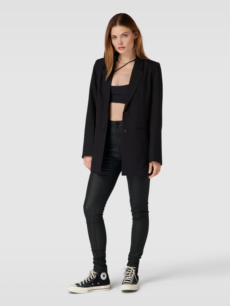 Rock in unifarbenem Design Modell 'September' in schwarz