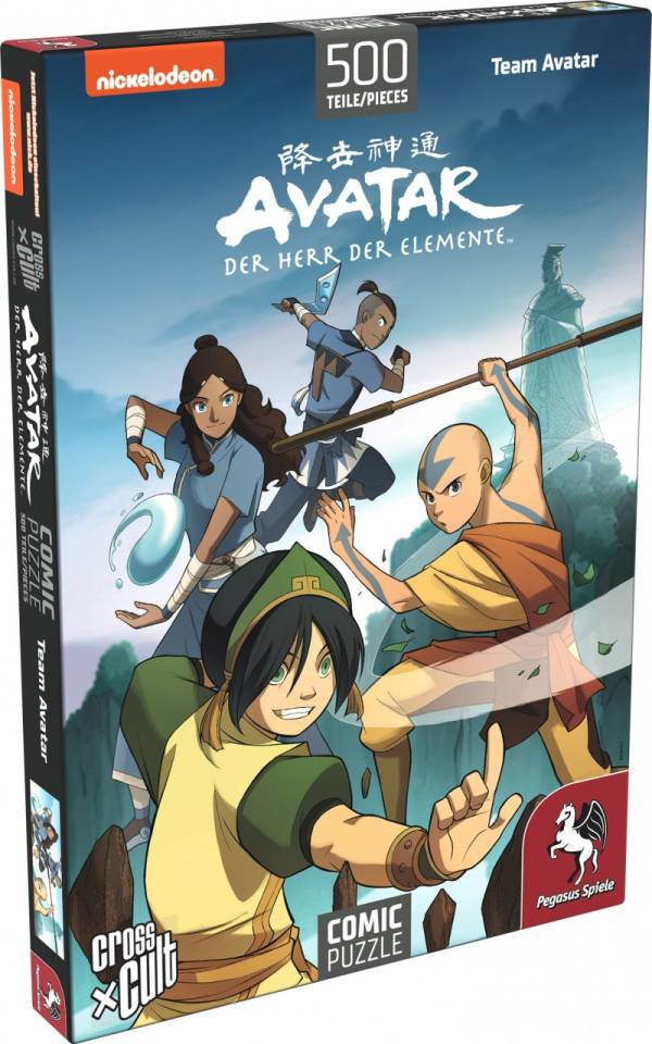 Puzzle: Avatar - Der Herr der Elemente (Team Avatar), 500 Teile (2. Wahl)