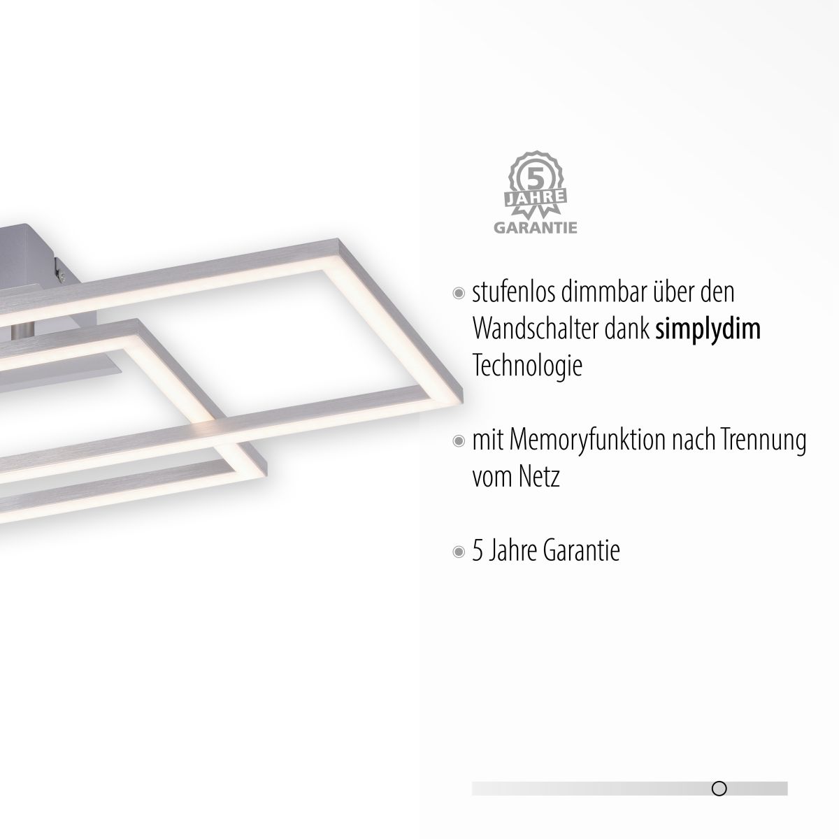 LED Deckenlampe Iven 34 x 54 cm