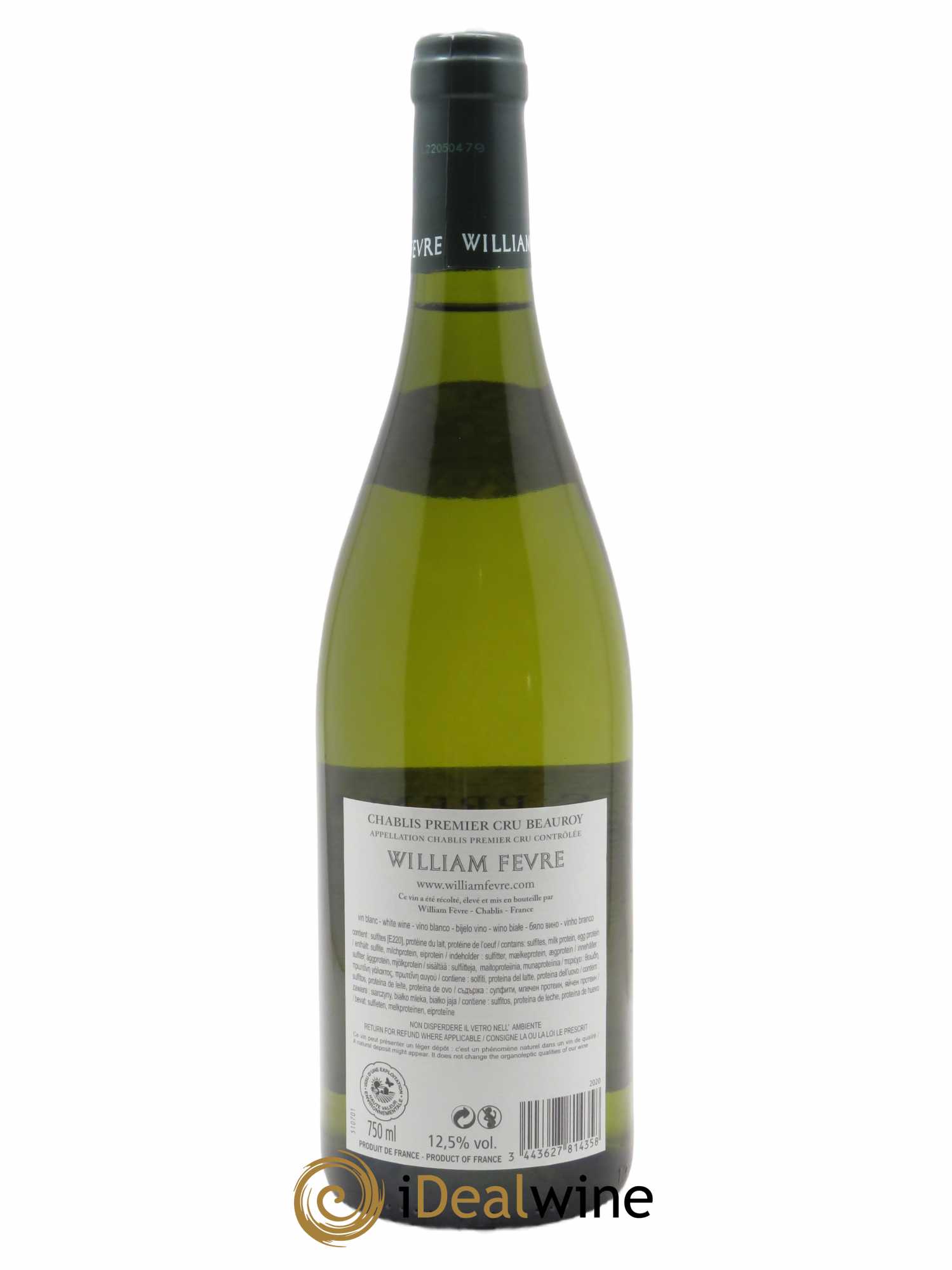 Chablis 1er Cru Beauroy William Fèvre (Domaine)  2020 - Lot de 1 Bouteille
