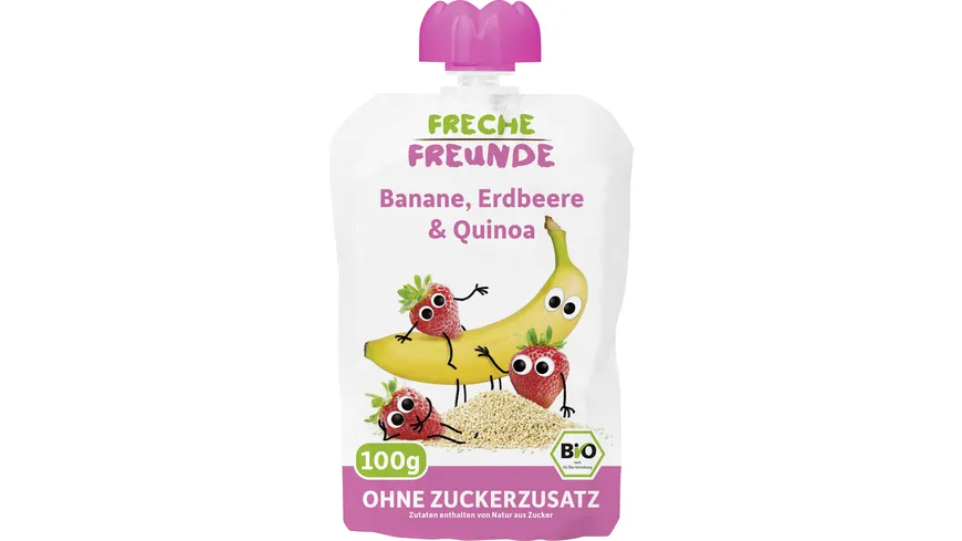 Freche Freunde Bio Quetschie Banane, Erdbeere & Quinoa 100 g