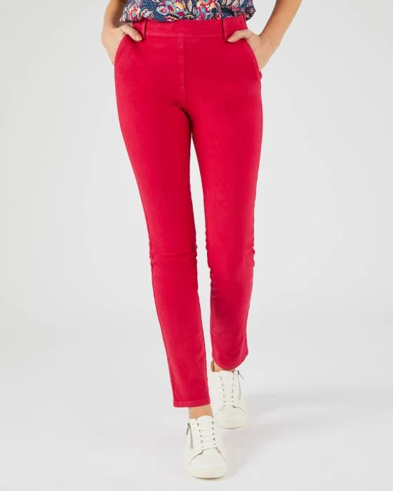 Pantalon bi-stretch effet ventre plat