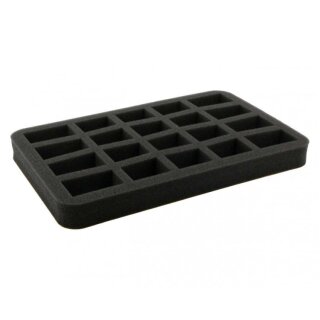 35 mm Half-Size Schaumstoff mit angekl. Boden 20 konisch Fächer