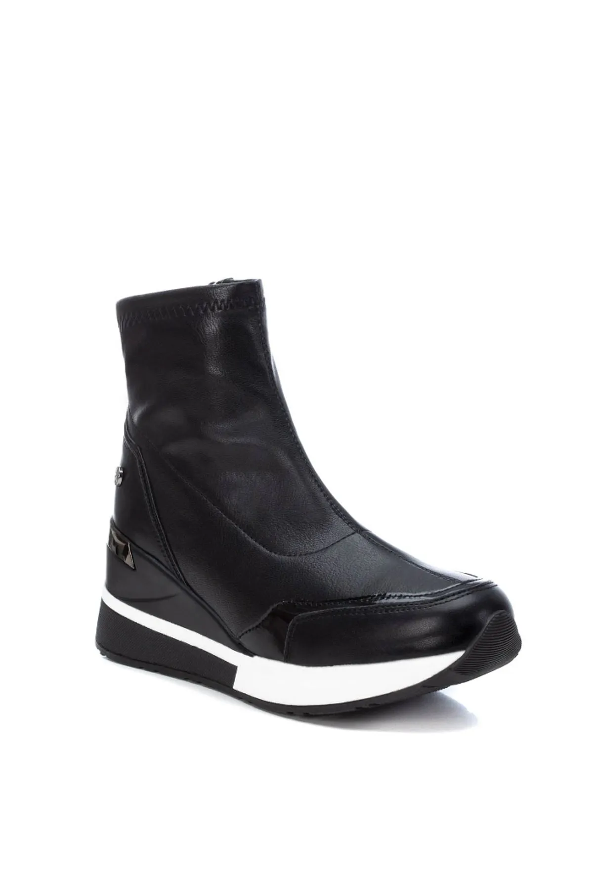 XTI  Stiefelette - Schwarz - Keilabsatz