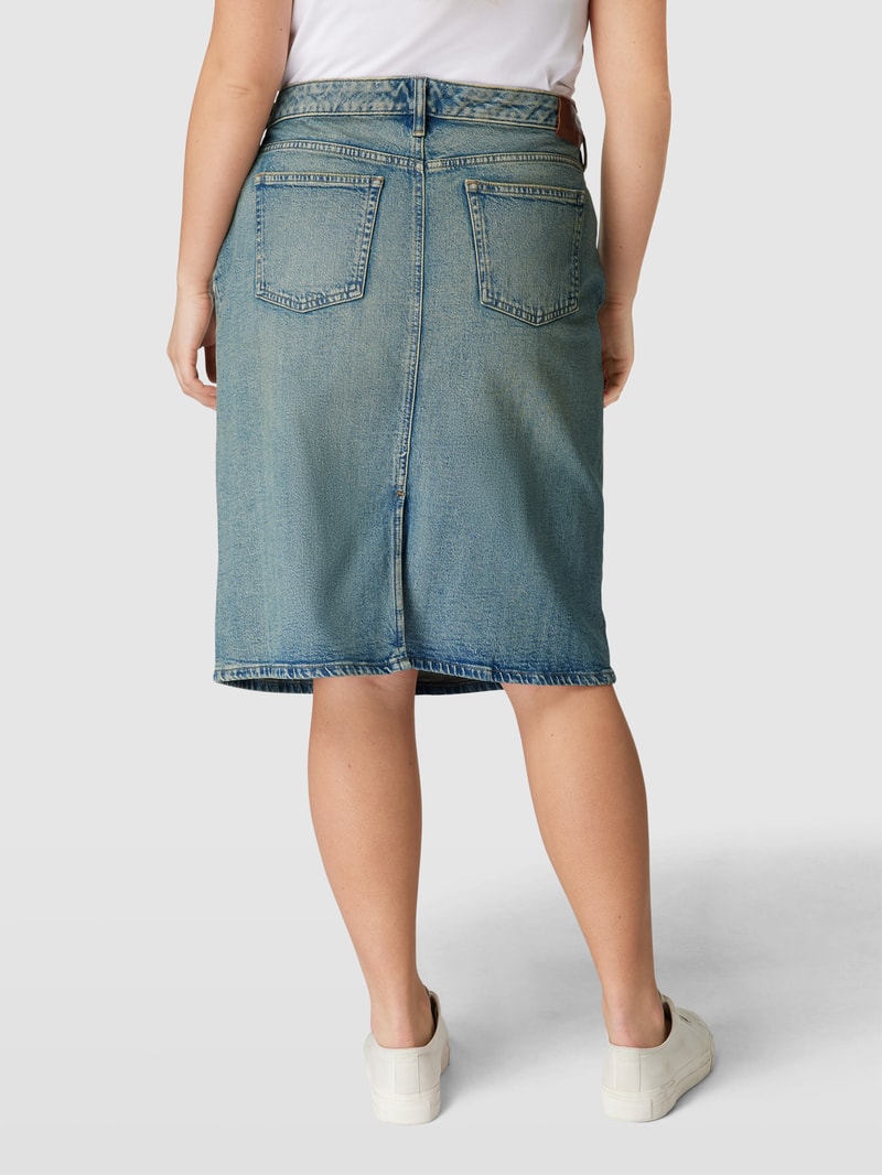 PLUS SIZE Jeansrock mit Gehschlitz Modell 'DANIELA' in jeans