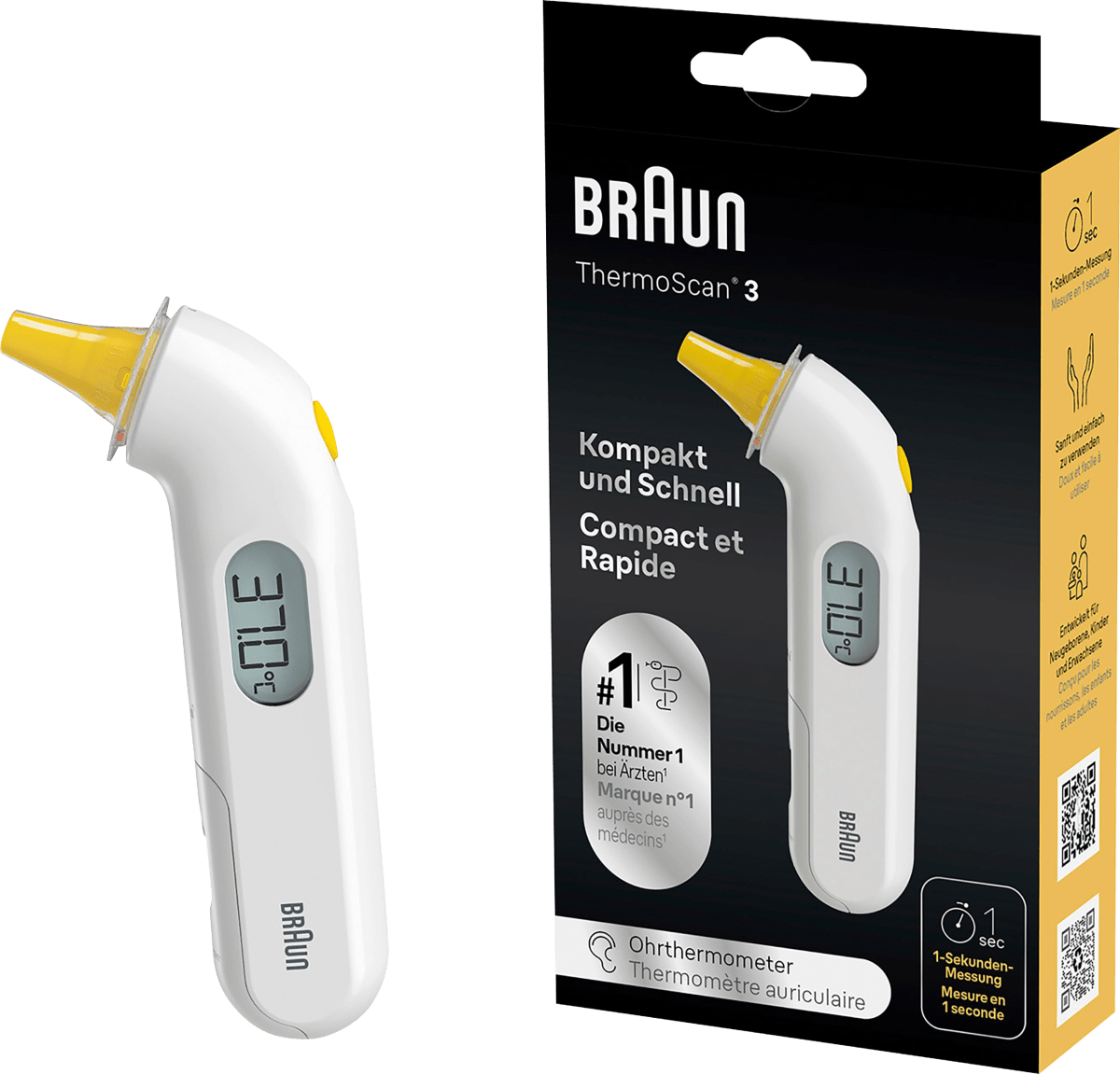Fieberthermometer Infrarot-Ohrthermometer ThermoScan 3, 1 St