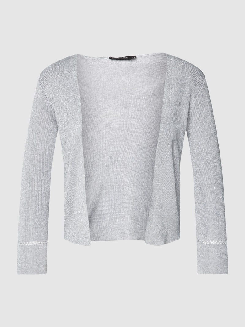 Cocktailjacke mit Effektgarn in silber