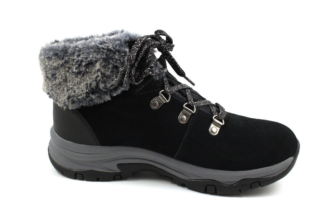 SKECHERS Stiefeletten schwarz Schnürboots Waterproof
