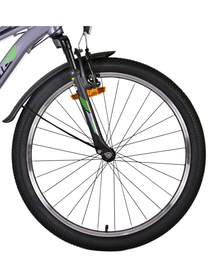 Volare Kinderfahrrad Cross für Jungen 24 Zoll Kinderrad in Grau, 18 Gänge 8 Jahre günstig kaufen onesize