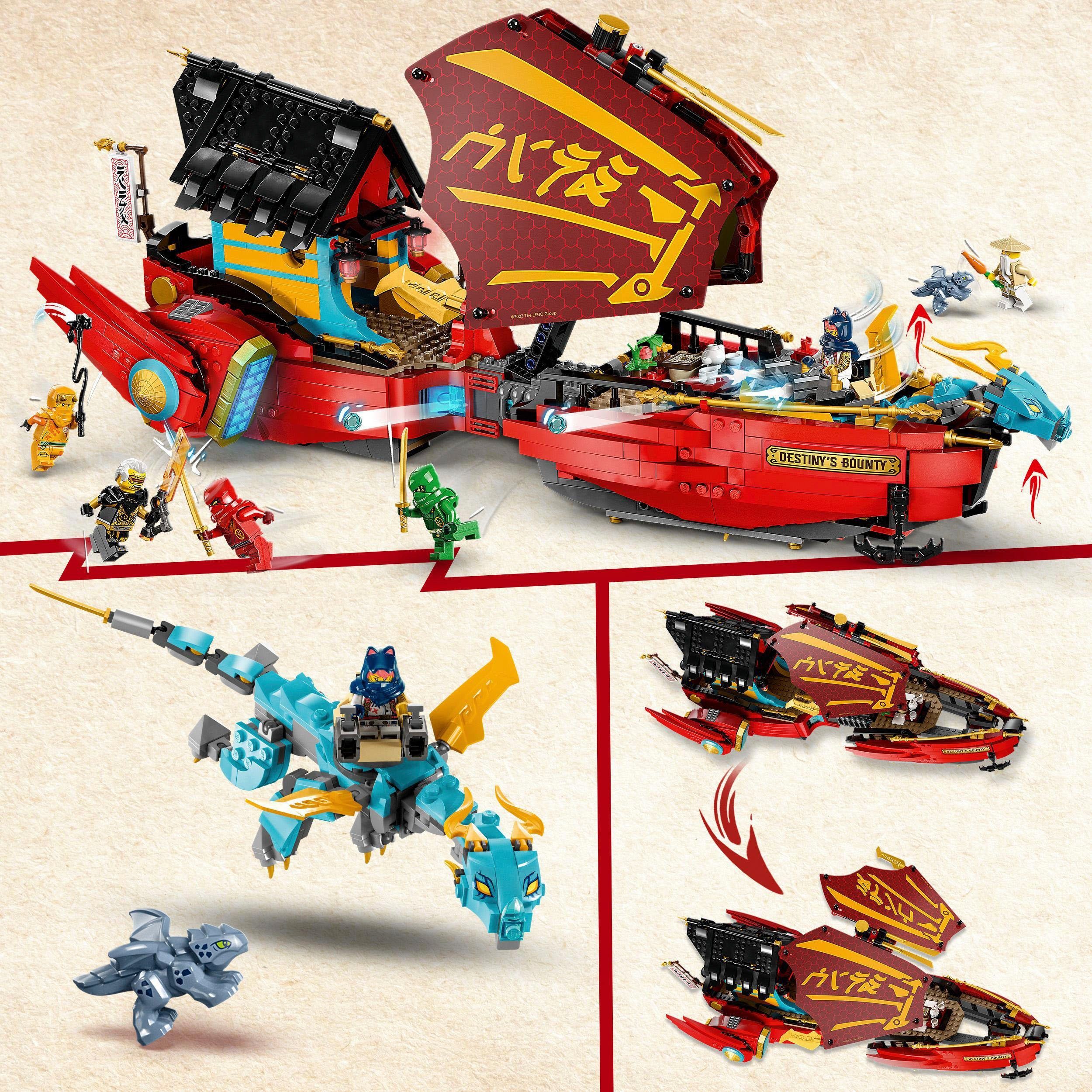 LEGO® Konstruktionsspielsteine Ninja-Flugsegler im Wettlauf mit der Zeit (71797), LEGO® NINJAGO, (1739 St), Made in Europe