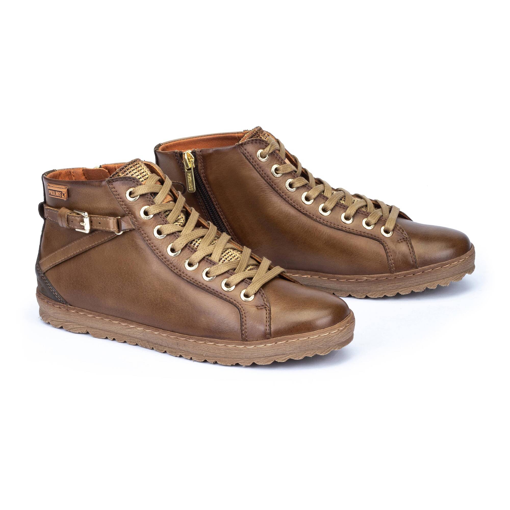 Buty sportowe sznurowane - OLIVE