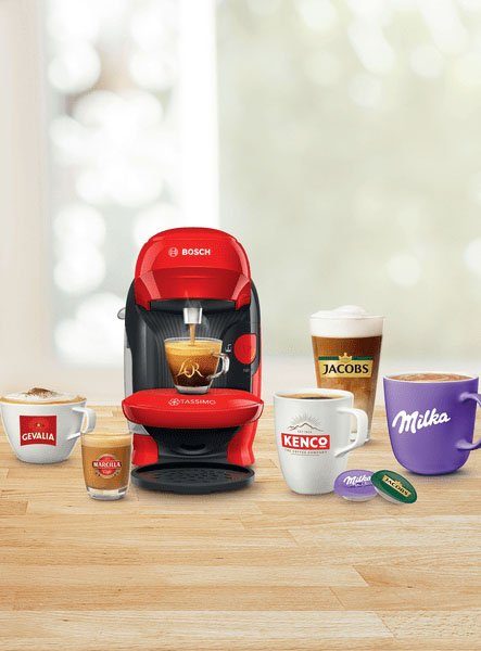 TASSIMO Kapselmaschine STYLE TAS1103, 1400 W, vollautomatisch, geeignet für alle Tassen, platzsparend