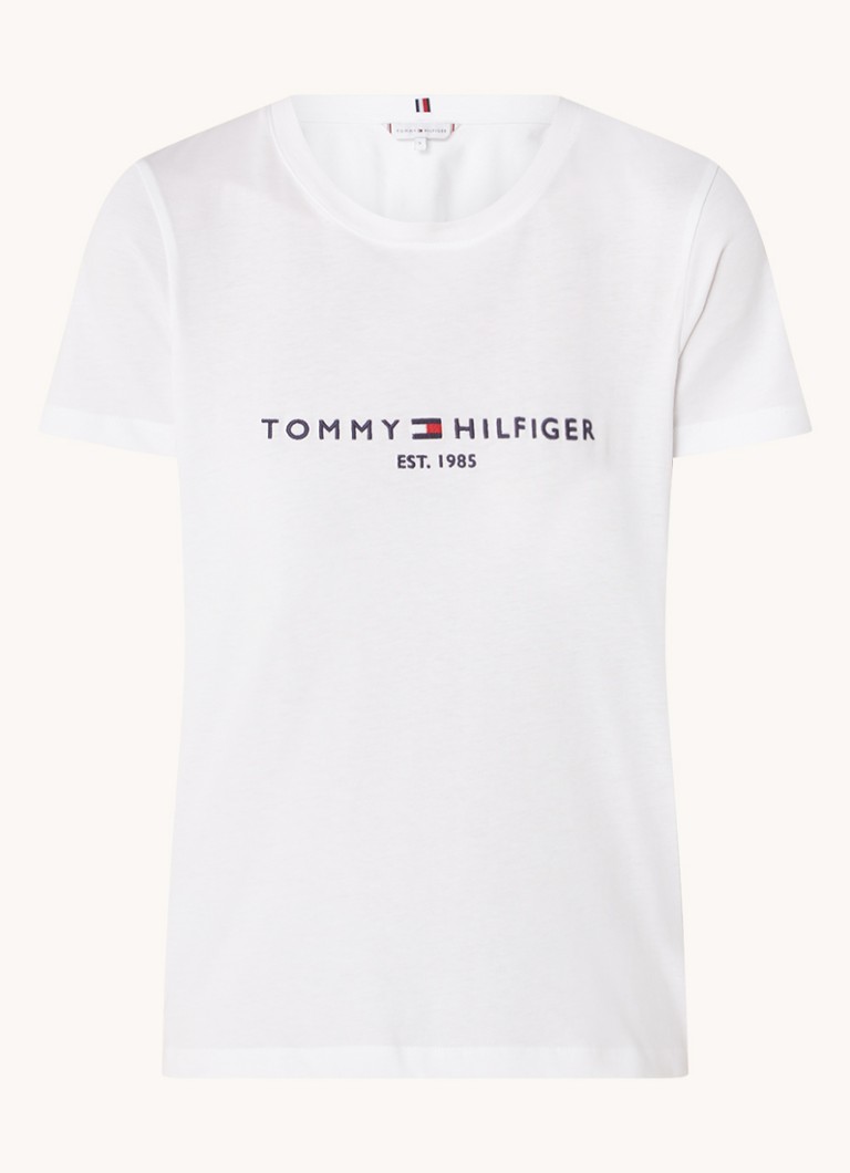 Tommy Hilfiger T-shirt with logo embroidery and round neck