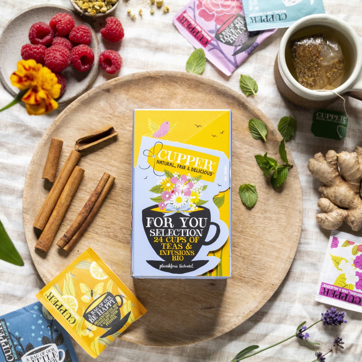 For You Selection Teas & Infusions Box, 8 verschiedene Sorten (24 Beutel), 43 g