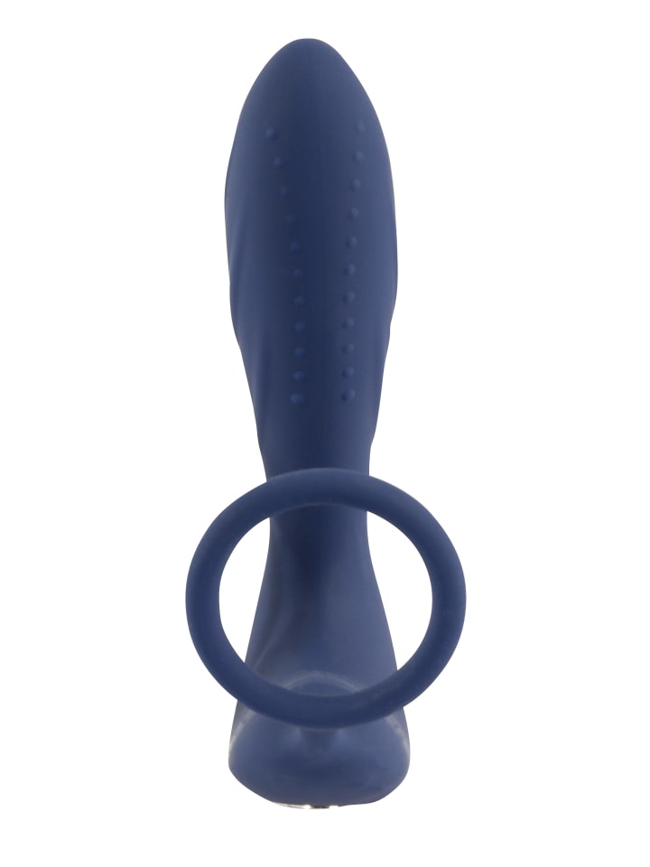 You2Toys Analplug Vibrating Prostate Plug with cockring in blau günstig kaufen 14,5 cm