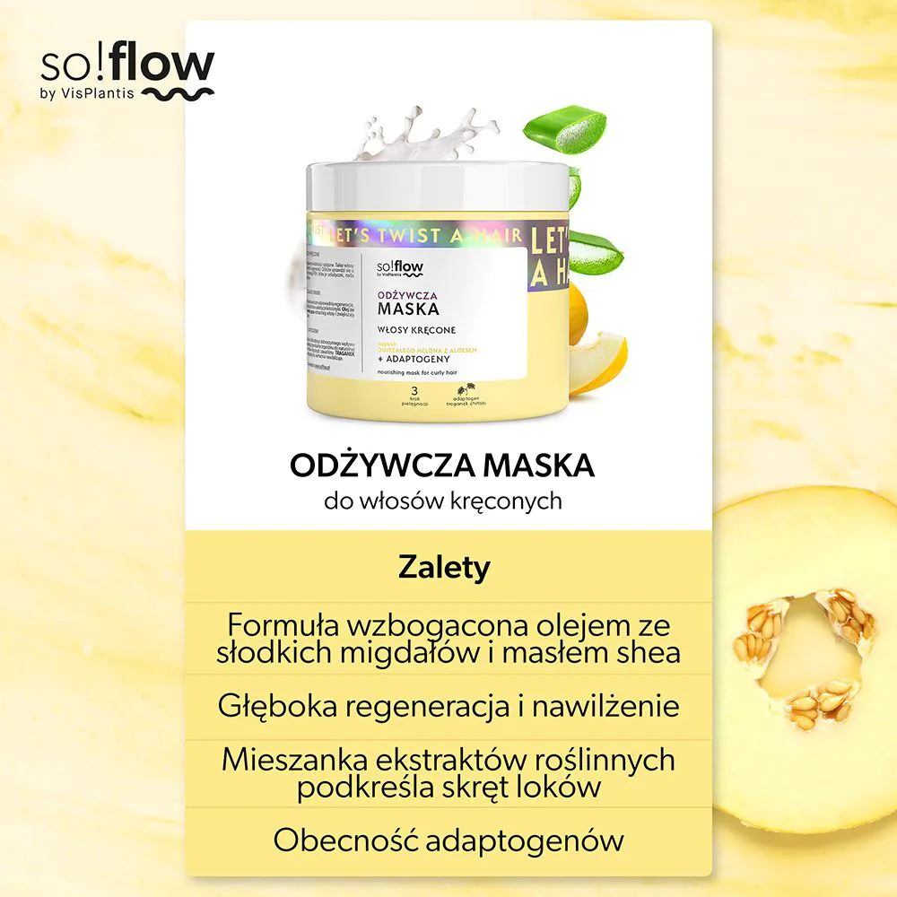 „So!Flow“ maitinamoji kaukė garbanotiems plaukams