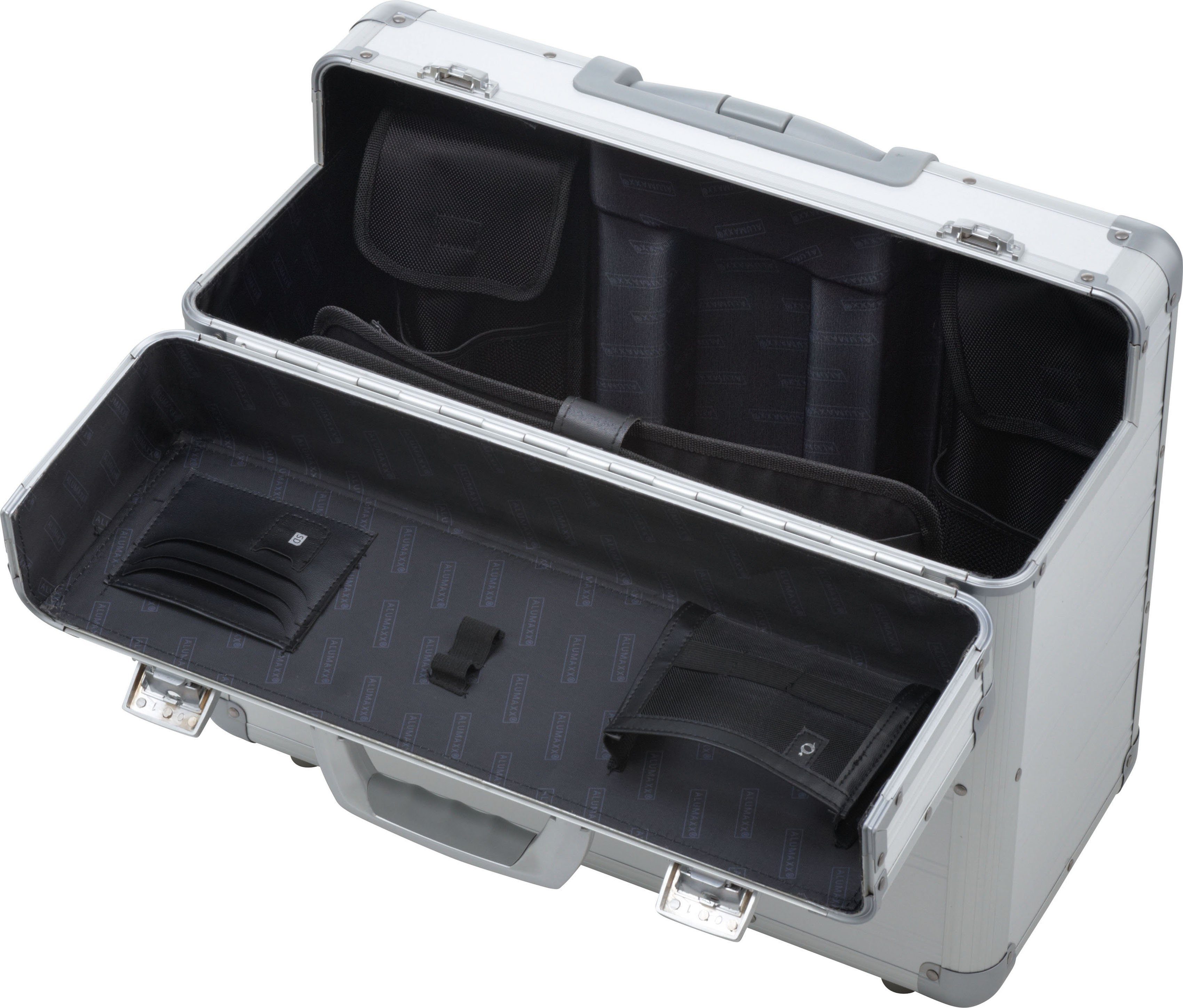 ALUMAXX Pilotenkoffer Discovery, siberfarben matt, aus Aluminium