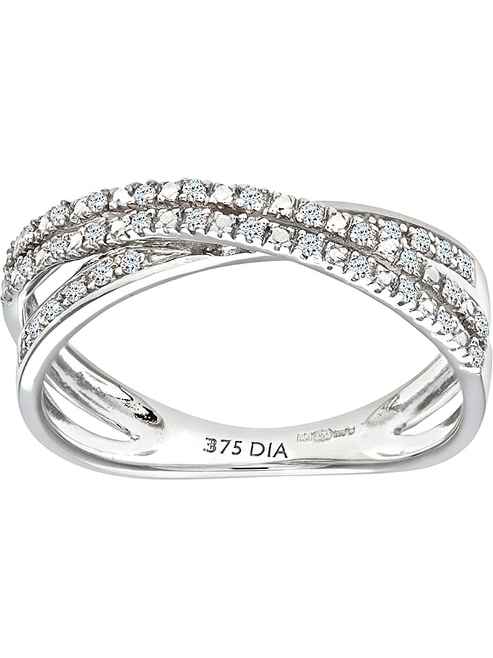 Revoni Weißgold-Ring mit Diamanten günstig kaufen