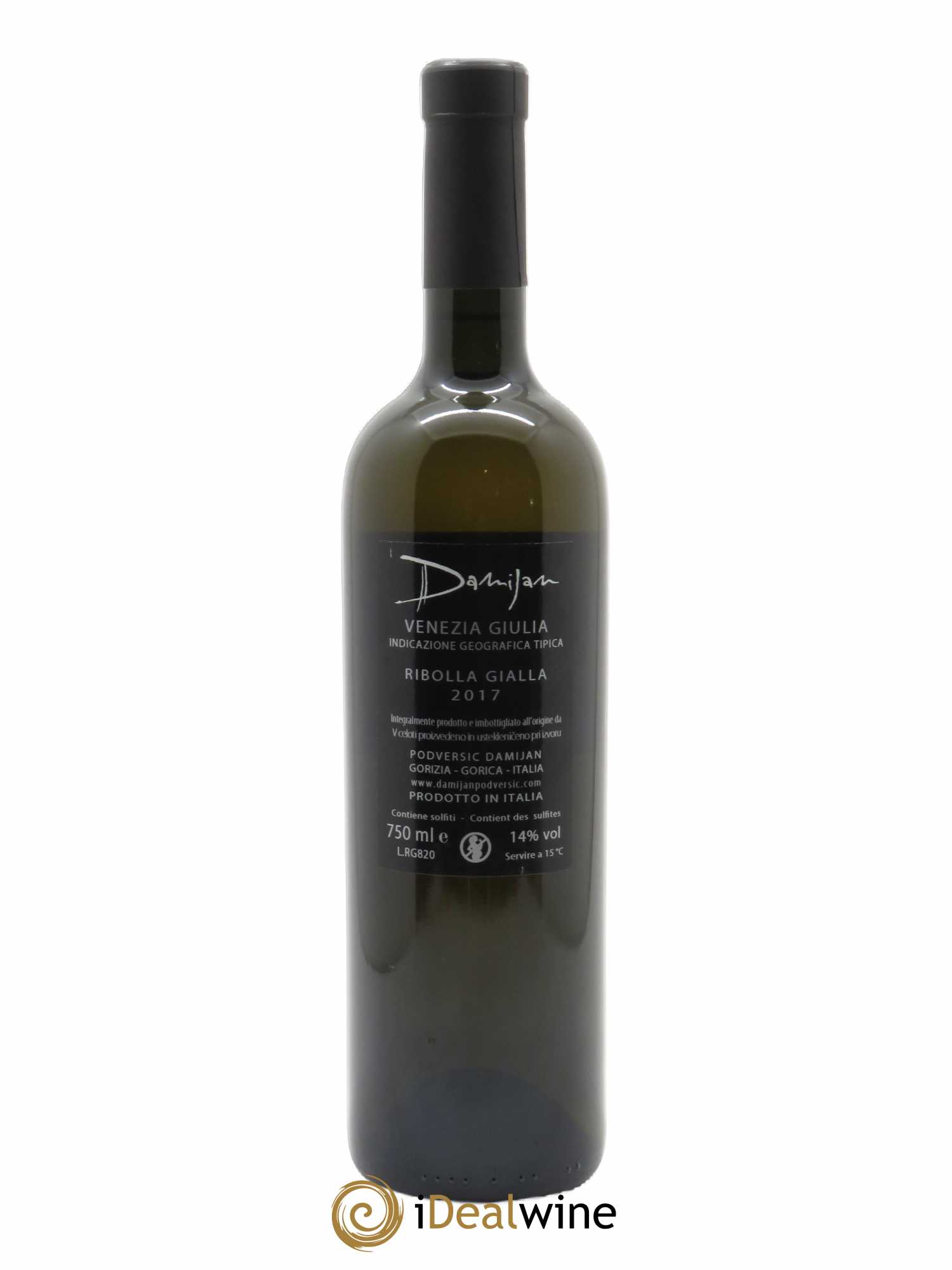 Venezia Giulia IGT Damijan Podversic Ribolla Gialla  2017 - Lot de 1 Bouteille