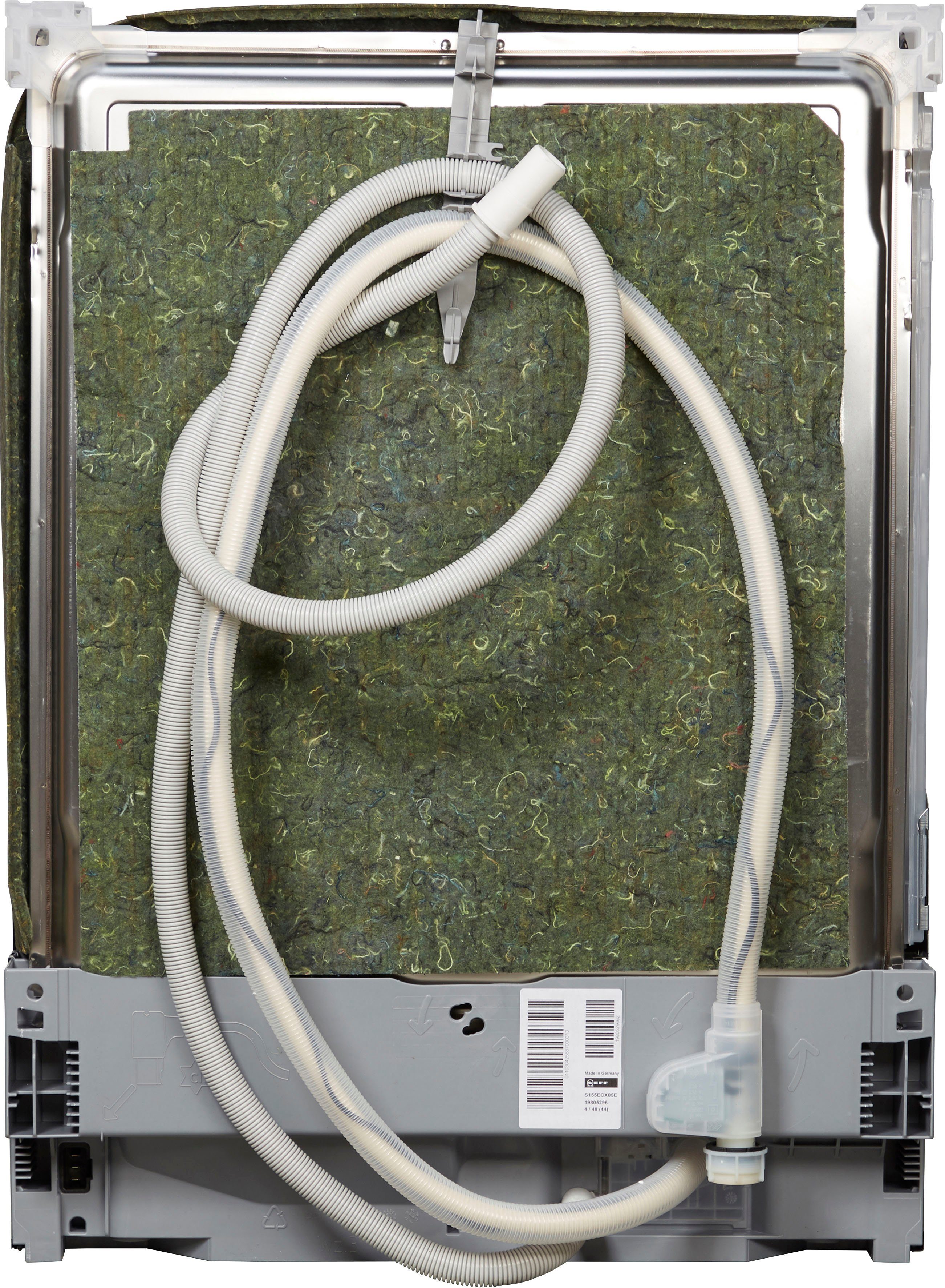 NEFF vollintegrierbarer Geschirrspüler, S155ECX05E, 13 Maßgedecke