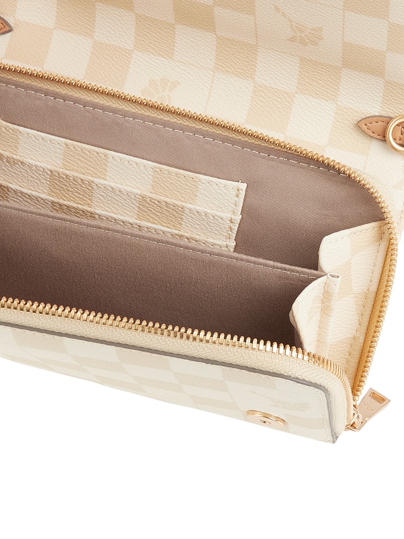 Portemonnaie mit abnehmbarem Schulterriemen Modell 'Leyli' in beige