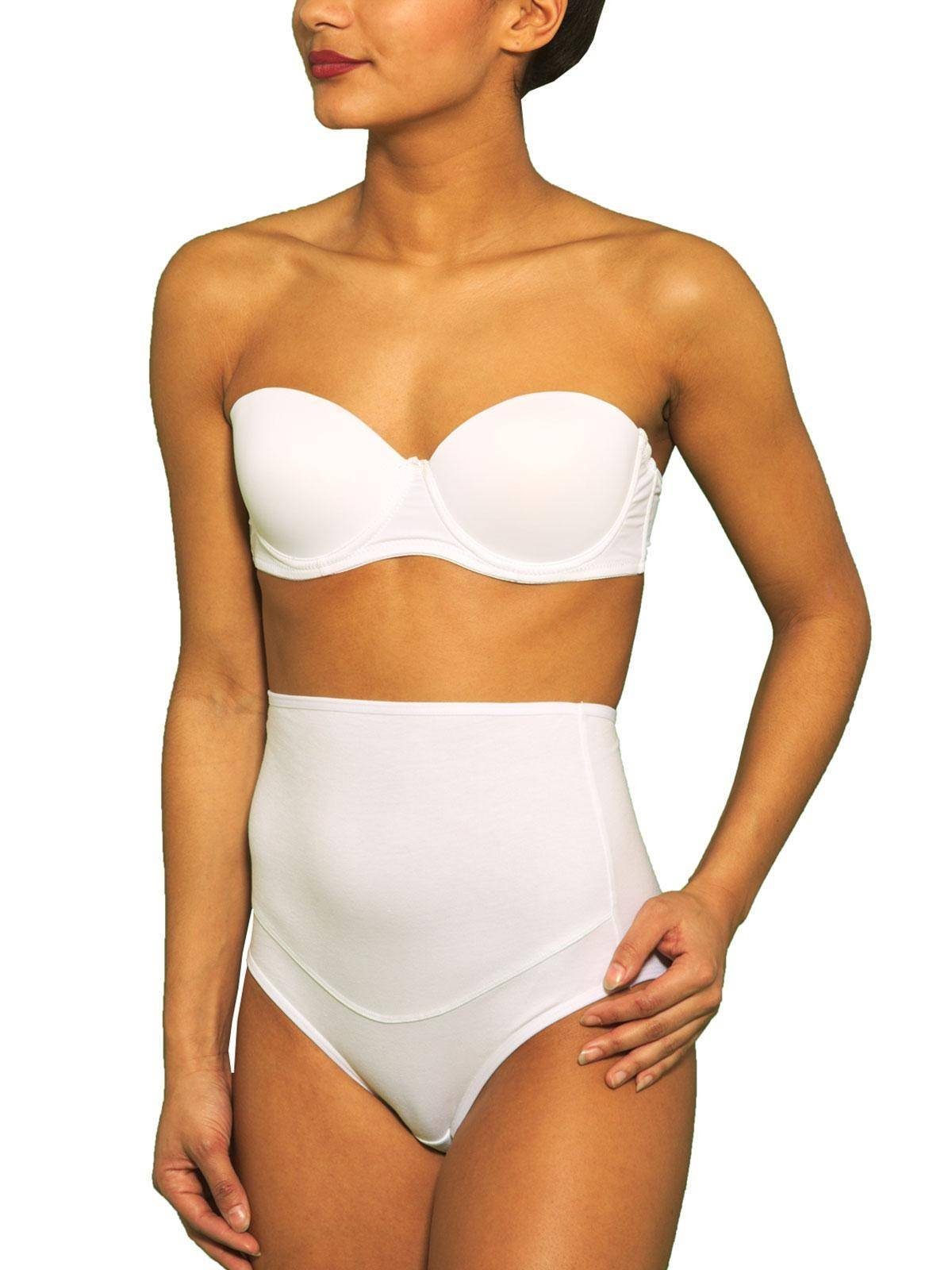 Doreanse Underwear Schwangerschaftsslip 3erPack Taillenslip Hohe Taille Hochbund Maxi Slip DA7000. Weiß