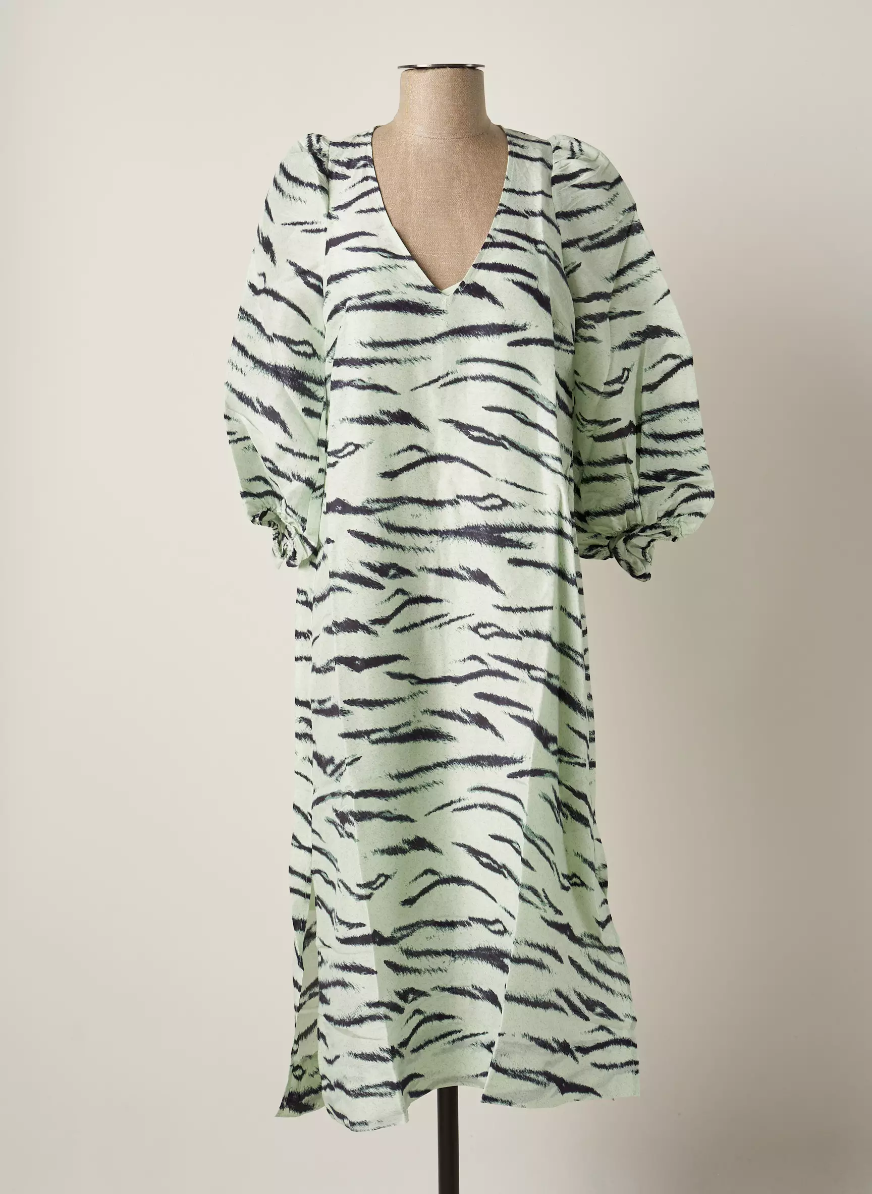 Second Female Robes Mi Longues Femme couleur vert