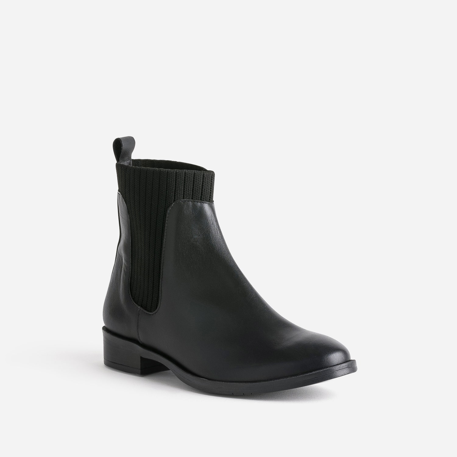 Chelsea boots ERAM FLEX noir en cuir