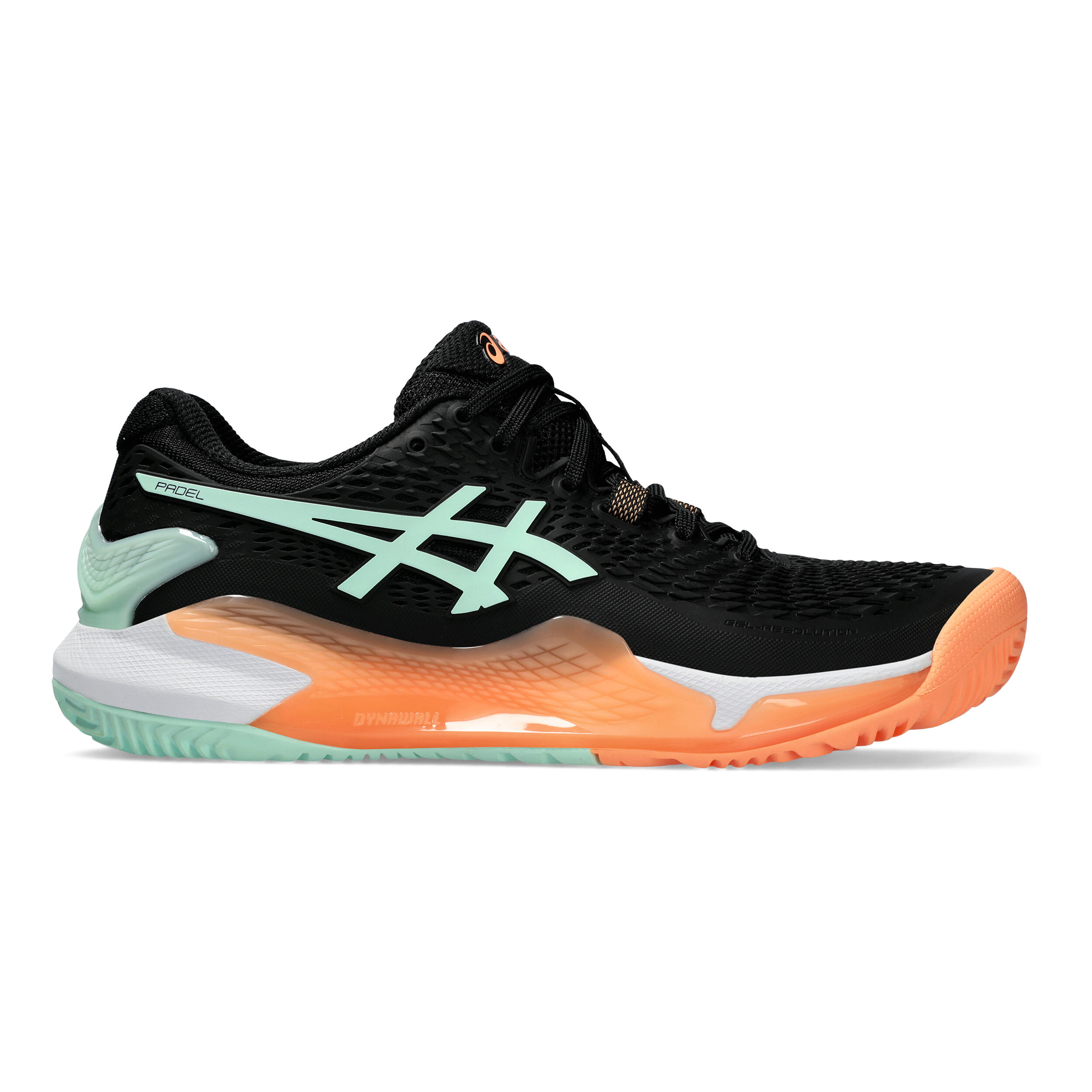 Gel-Resolution 9 Padelschuh Damen - Schwarz, Mint