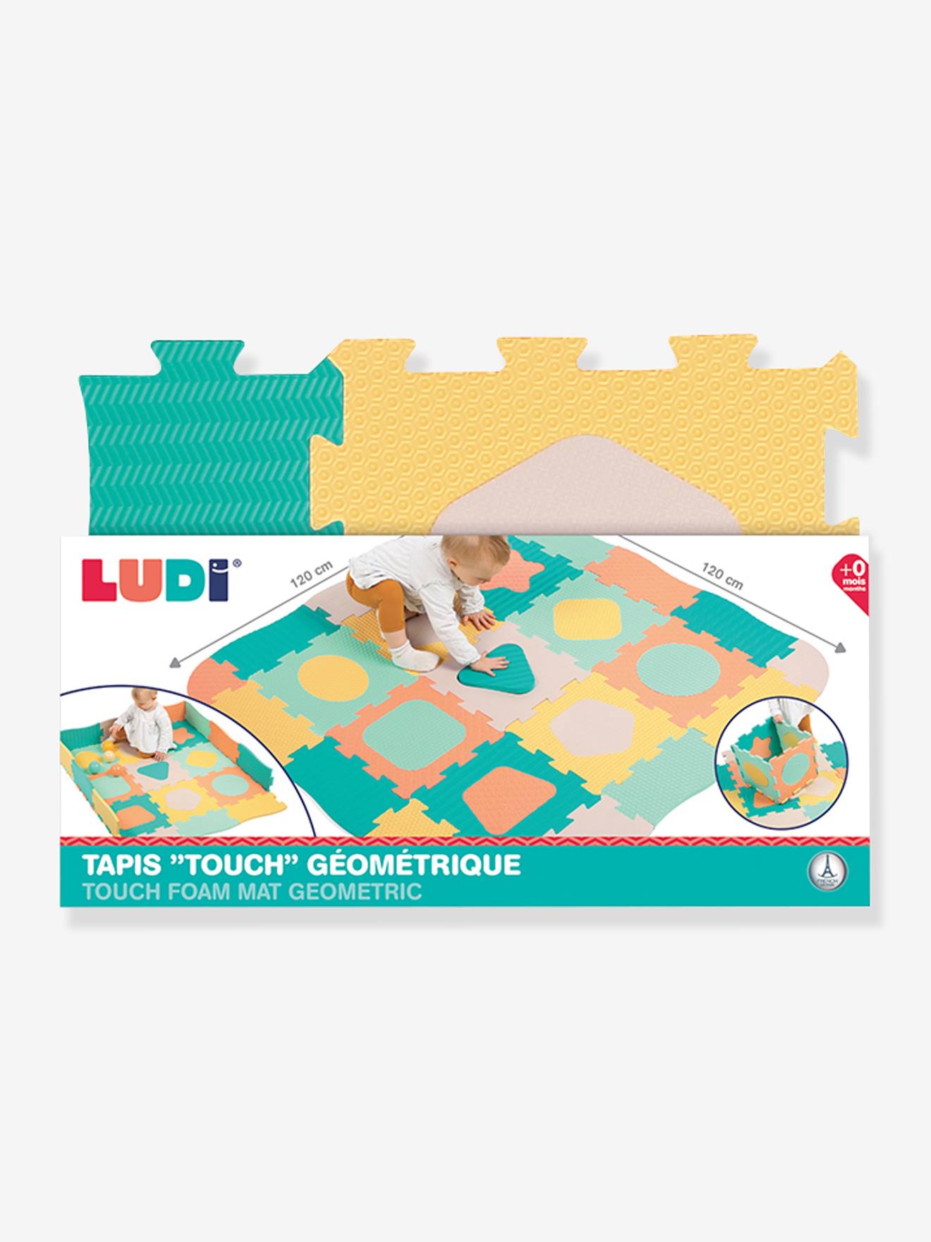Tapis géométrique touch LUDI multicolore