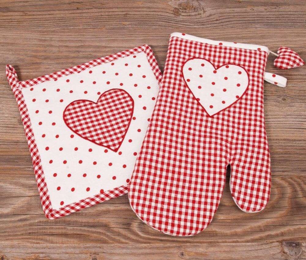 matches21 HOME & HOBBY Topflappen Topfhandschuh LISE Landhaus in 2 Farben, (1-tlg)