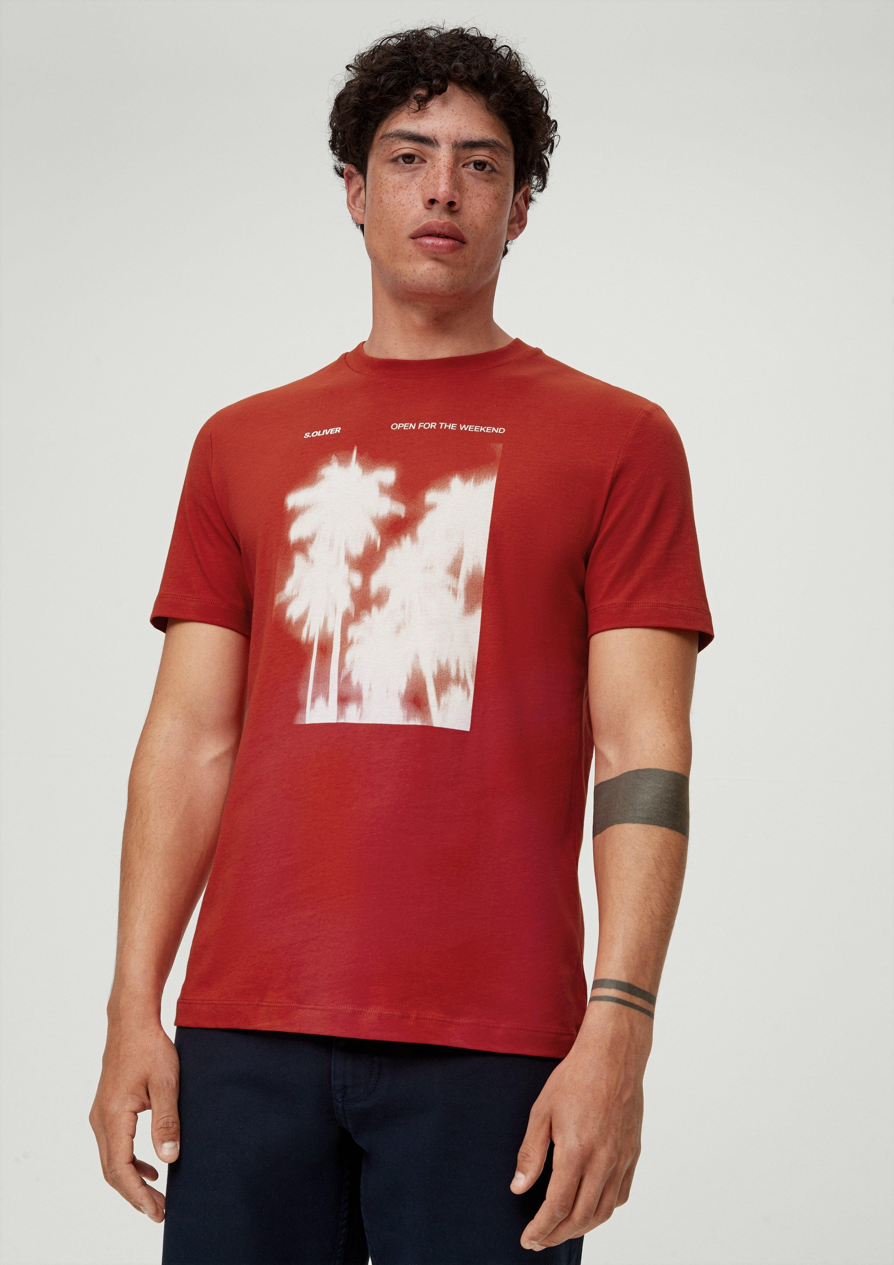 Baumwollshirt mit Frontprint  2131368-30D1