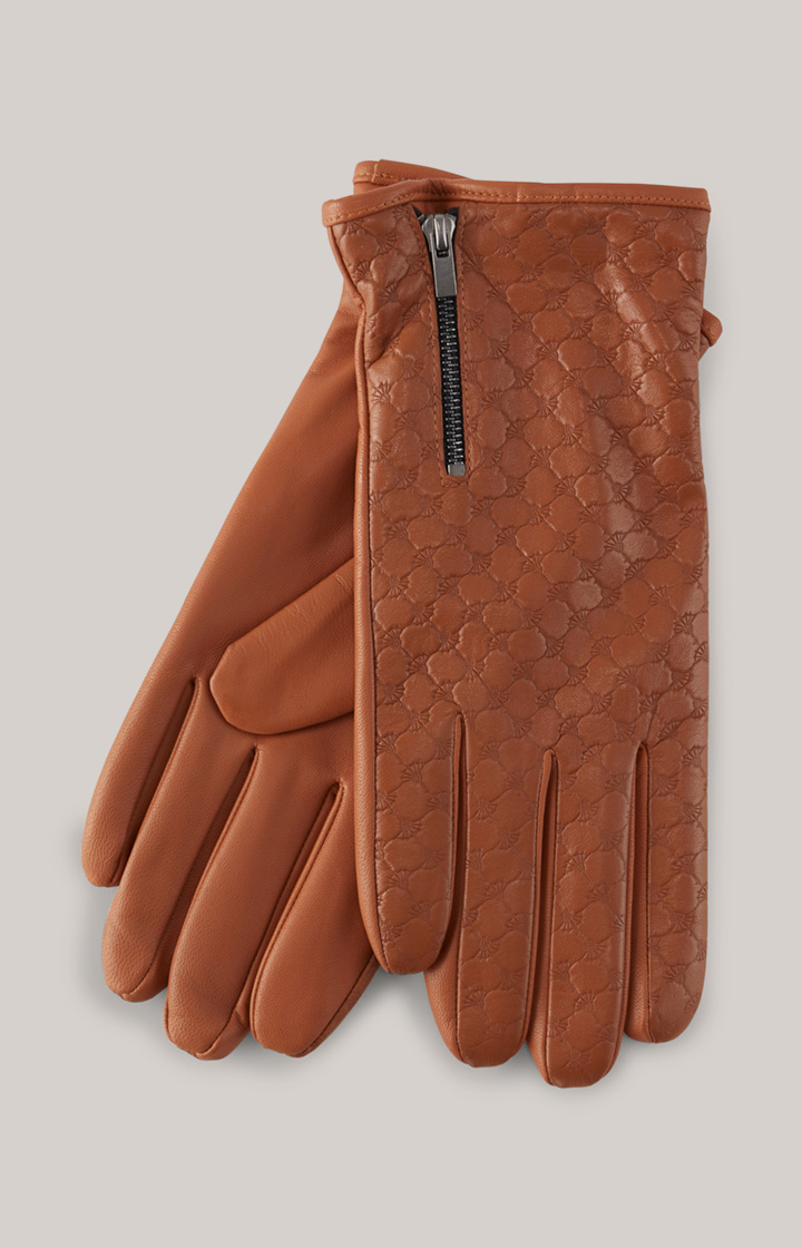 Cornflower Lederhandschuhe in Cognac