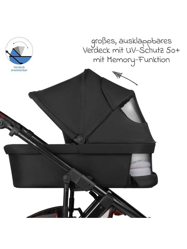ABC-Design Kombi-Kinderwagen Salsa 5 Run - inkl. Babywanne, in schwarz günstig kaufen onesize
